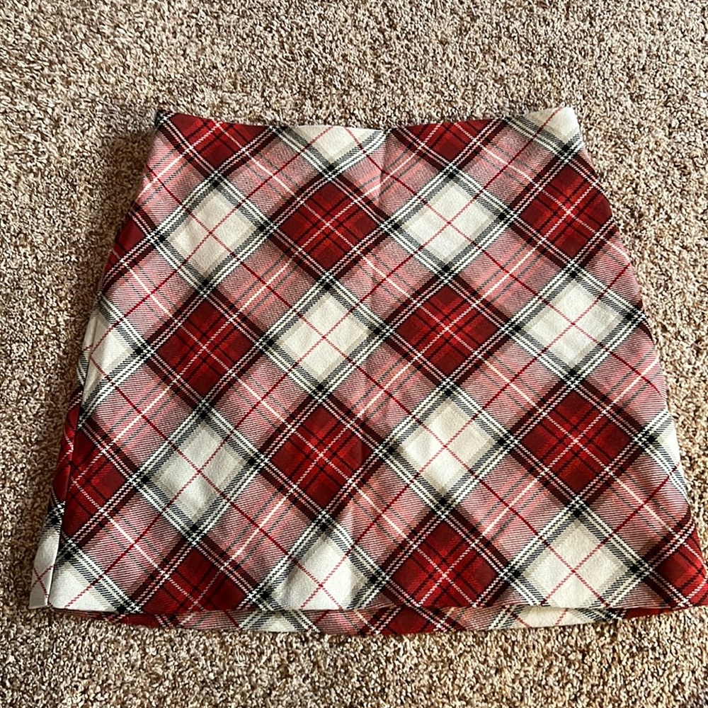 Plaid miniskirt